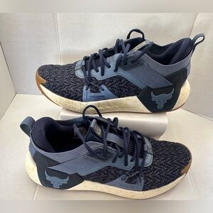 Under Armour Men Training Shoes 12 Blue Project Rock 6 Lightweight Chunky Active